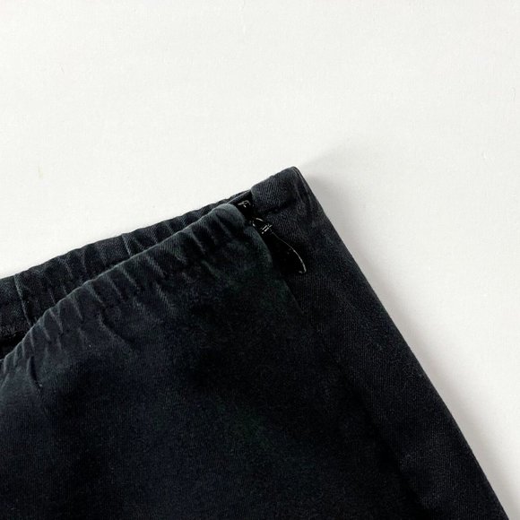 Eileen Fisher Organic Cotton Twill Pants Women L Flaw* Elastic waist Zip Closure - Picture 3 of 10